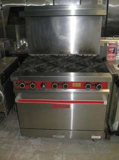 Vulcan V36 Commercial Gas Range 6 Open Burners and Oven  
