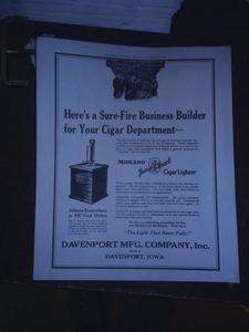 old Midland Jump Spark Cigar Lighter ad sheet W@W   
