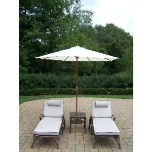   AB Mississippi 3 Pieces Chaise Lounge Set in Patio, Lawn & Garden