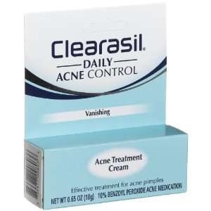   Maximum Strength Acne Treatment Cream, Vanishing   .65 oz Beauty