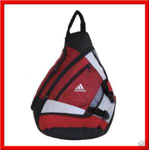 Adidas YATES SLING Backpack Bag X LARGE RED BLACK ~NEW  