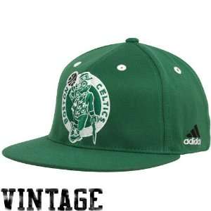  NBA adidas Boston Celtics Kelly Green Basic Logo Flat Bill 