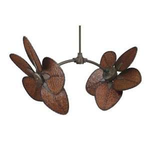  Fan, Oil Rubbed Bronze Finish with Natural Palm Leaf Blade (Blades 