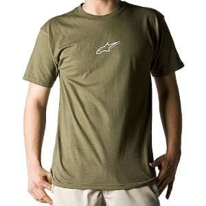 Alpinestars Astar Mens Short Sleeve Casual Shirt   Military Green 