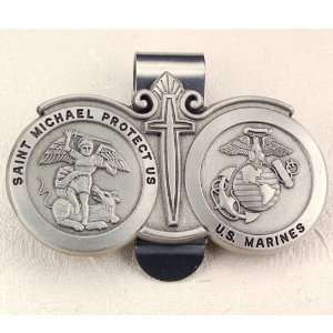   St. Saint Michael the Arch Angel Marine Corps USMC Visor Clip Jewelry
