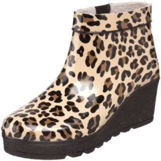    Sperry   Womens Sienna Natural Leopard Ankle Rain Boots Shoes