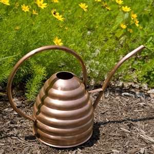  Beehive Copper Watering Can   Antique Copper Patio, Lawn 