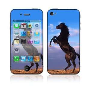   Apple iPhone 4 Skin Cover   Animal Mustang Horse Cell Phones