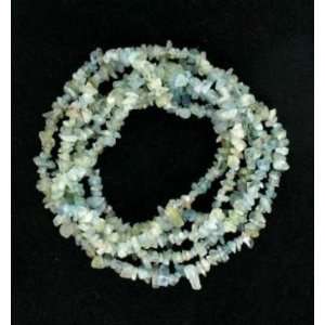  3 4mm AQUAMARINE NUGGET BEADS 36~ 