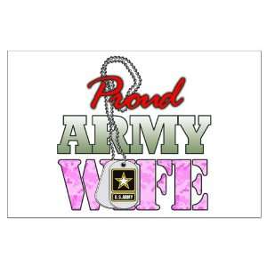  Large Poster Proud Army Wife: Everything Else
