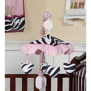  Funky Zebra Musical Baby Girls Crib Mobile by JoJo Designs Baby