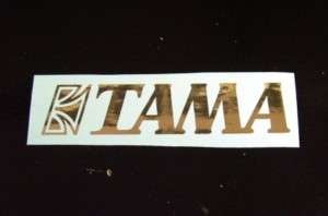 Vintage Tama Logo Bass Drum Decal   CHROME  