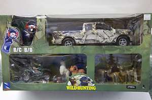 NEW RAY WILD HUNTING 1/20 RADIO CONTROL BATTERY OPERATED PICKUP TRUCK 