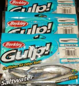 ct. Berkley Gulp Saltwater 5 Jerk Shad Fishing Lures! **BRAND NEW 