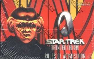 STAR TREK CCG RULES OF ACQUISITION BOOSTER BOX  