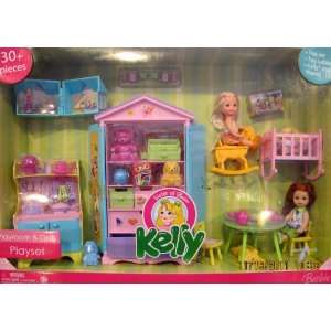 Barbie KELLY PLAYROOM & DOLLS 30+ Piece Playset w 2 DOLLS 