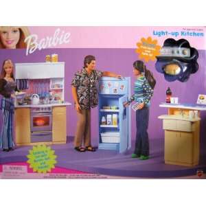   Barbie Light Up Kitchen Playset (1999 Arcotoys, Mattel) Toys & Games