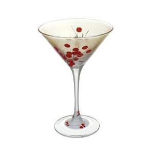 Golden Hill Glassware/Barware   Berries N Branches Martini Glass 