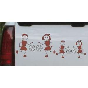 Brown 8in X 2.9in    Basketball Stick Family 2 Kids Stick 