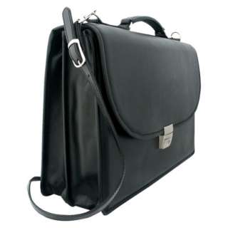 Leatherbay Basics   Genuine Leather Laptop Bag   Black product details 