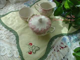 Butterfly Crochet Lace Bread Cloth / Tray Cloth/Doily B  