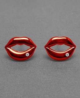 Betsey Johnson Earrings, Lips Studs
