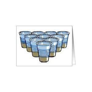 beer pong party invitation Card