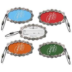  The Ultimate Bicycle Chain Luggage Tag   One Green Tag 