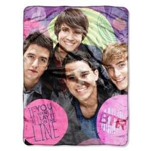   Nickelodeans Big Time Rush Micro Raschel Blanket, Want it All Design