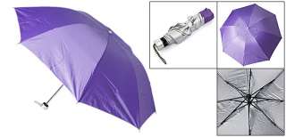 Retractable Shaft Fabric Canopy 3 Folding Rain Umbrella  
