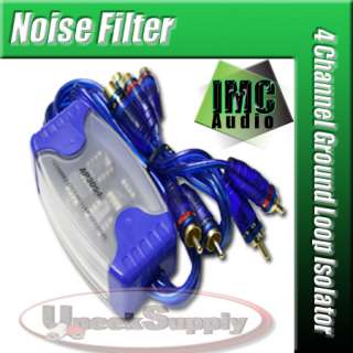 CHANNEL NOISE FILTER GROUND LOOP RCA CAR AUDIO  