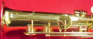New Vito straight soprano saxophone high F# key w/case & Selmer sax 