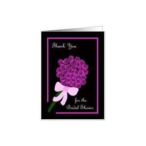  Bridal Shower Hostess Thank You Card    Bridal Bouquet of 