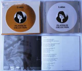 LOBO Platinum Collection Greatest Hit CD Bio Lyric Book  