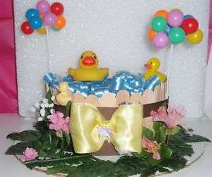 RUBBER DUCK DIAPER CAKES BABY SHOWER CENTERPIECE GIFT  