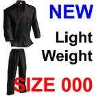 Karate Uniform SIZE 000 BLACK 6oz Martial Art Gi