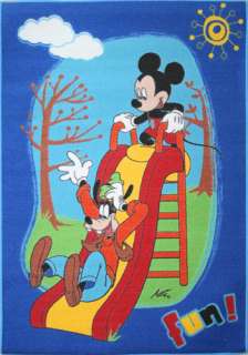 Disney Mickey Mouse Fun Childrens Bedroom Rug  