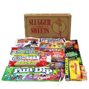 Slugger Sweets Retro Candy Gift Box Grocery & Gourmet Food