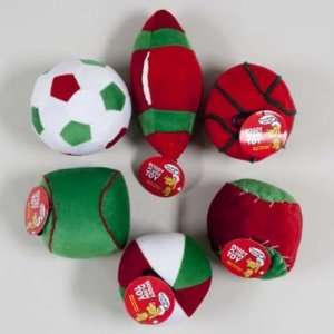  Christmas Plush Sport Ball Dog Toy Case Pack 60 