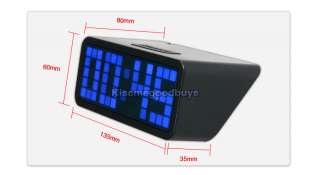   Jumbo Big Blue LED Snooze Digital Alarm Clock Desk Date /S1  
