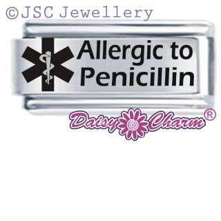 Daisy Italian Charm MEDICAL ALERT Allergic Penicillin  