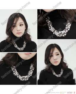 Fashion Multilayer Chains crystal handmade Necklace Hot  