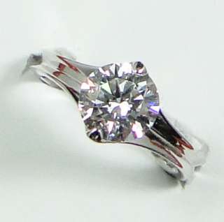   Plated 1.9ct Cubic Zirconia XMAS GIFT Round Diamond Cut Ring AR0165