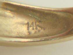 14K Gold Cultured Pearl & Diamond Estate Ring  