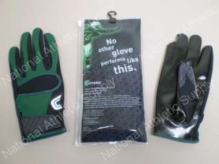 Cutters 017 Dk Green Home C Tack Receiver Gloves Sz XL  