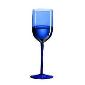   Crystal Cobalt Blue Long Stem Water Glass, Set of 4