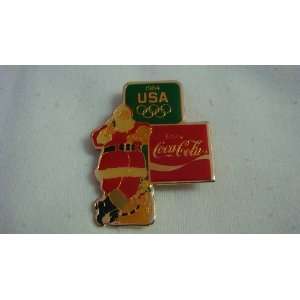  1984 Coca Cola Christmas Olympic Pin 