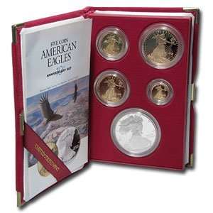  1995 W (Proof 5 Coin) Gold American Eagle Set (10th 