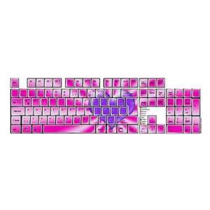  Funkeyboards Computer Keyboard Stickers   Purple Heart 