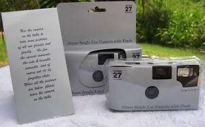 15 PLAIN SHINY SILVER disposable cameras, wedding/gift 804879271772 